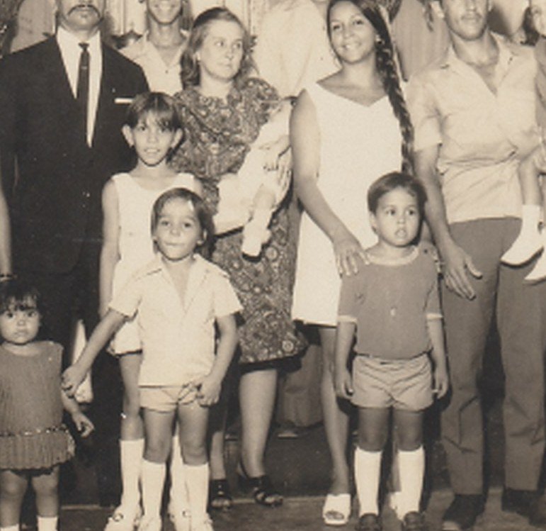 Foto de família de 1970, antes da restauração